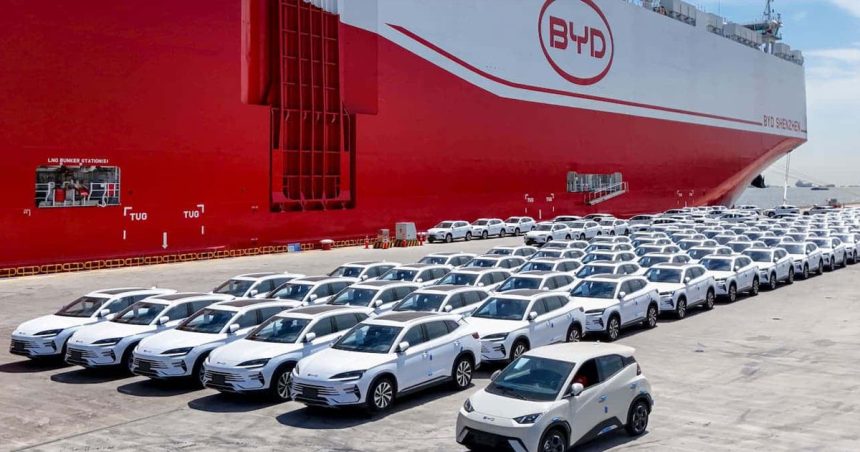 Cargo-BYD BYD affrète le plus gros cargo de l’histoire avec 9 200 voitures à bord