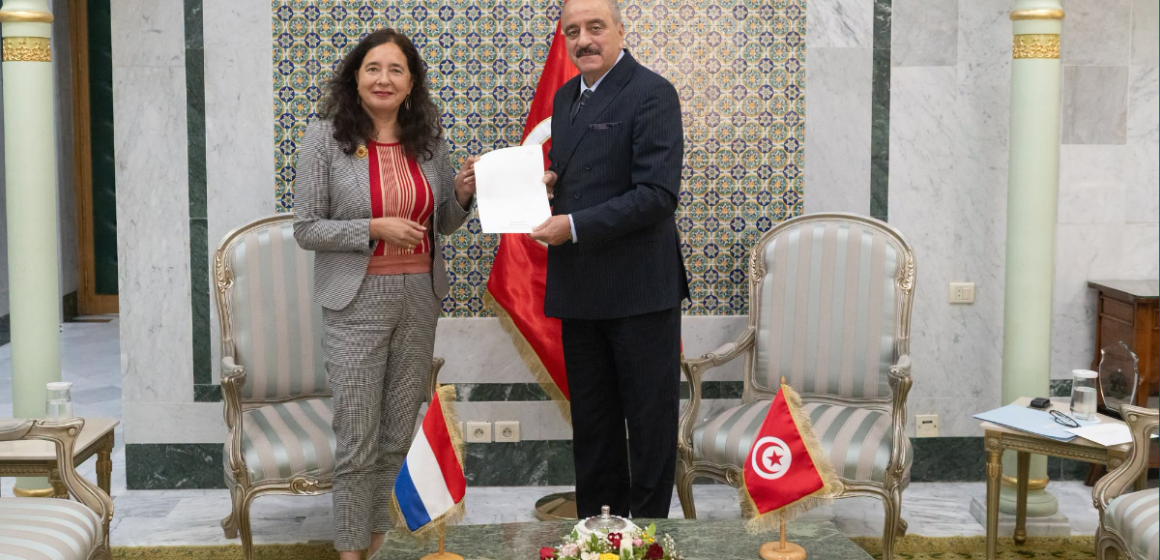 Diplomatie | Mohamed Ali Nafti reçoit la nouvelle ambassadrice des Pays-Bas à Tunis