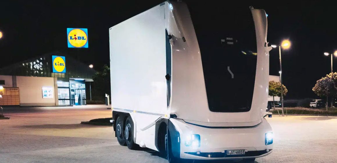 Lidl-Camion-autonome Lidl livre ses livraisons par un camion électrique sans conducteur