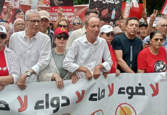 «Ni eau, ni électricité, ni liberté» | Les Destouriens manifestent à Tunis