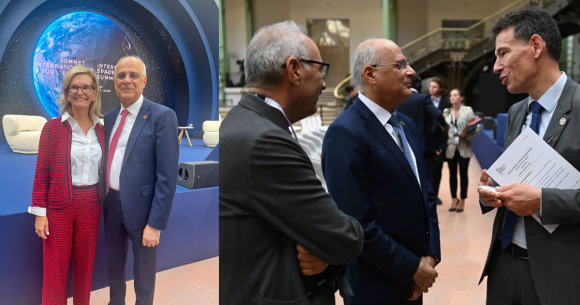 Sommet international sur l’espac La Tunisie marque sa présence au Sommet international sur l’espace à Paris