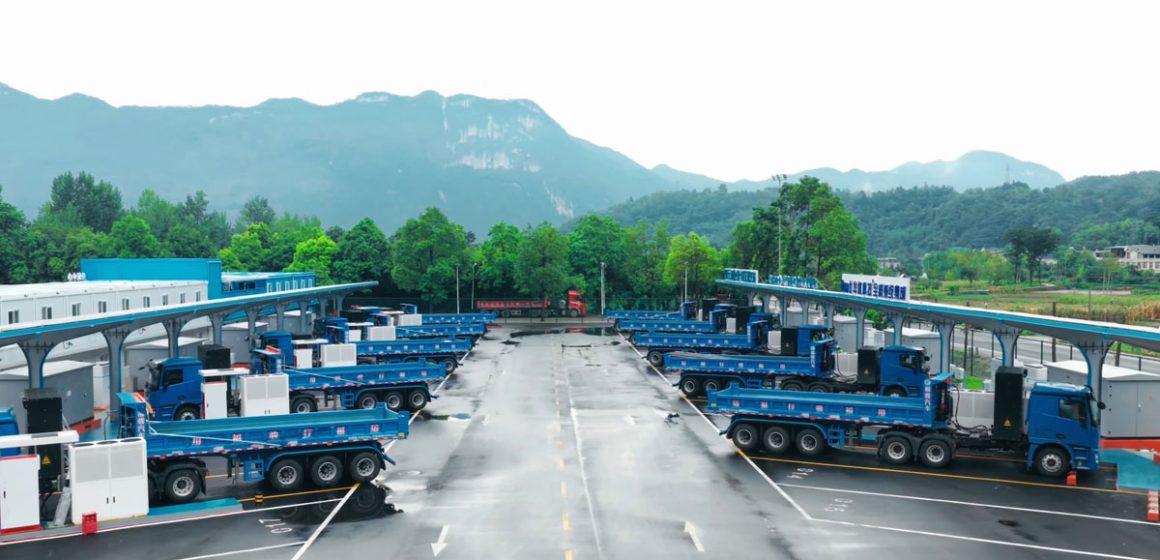 Station-recharge-electrique-Huawei La Chine met les bouchées doubles pour décarboner le transport routier