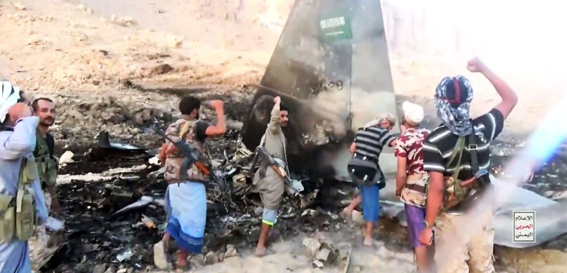 Des-Houthis-abattent-un-avion-saoudien. Les Houthis mettent en lumière les limites du vaste arsenal militaire saoudien