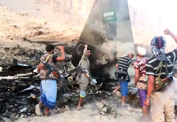 Des-Houthis-abattent-un-avion-saoudien. Les Houthis mettent en lumière les limites du vaste arsenal militaire saoudien