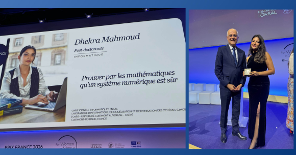 La chercheuse tunisienne Dhekra Mahmoud, lauréate du prix «France 2026 L’Oréal-Unesco»