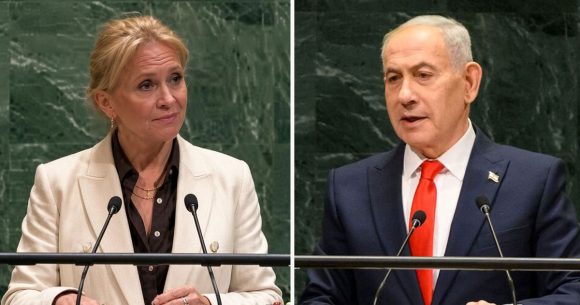 Islande-Israel-Gunnarsdottir-Netanyahu- À l’Onu, l’Islande renvoie Israël à sa lâcheté morale