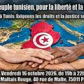 Réunion à Paris en soutien à la marche du 17 octobre à Tunis  