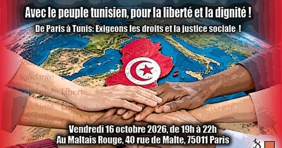 Soutien-Marche-17-octobre-2026 Réunion à Paris en soutien à la marche du 17 octobre à Tunis