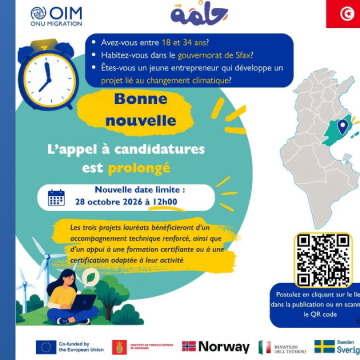 projet sfax Développement durable à Sfax | Appel à projets : La date limite de candidature est prolongée